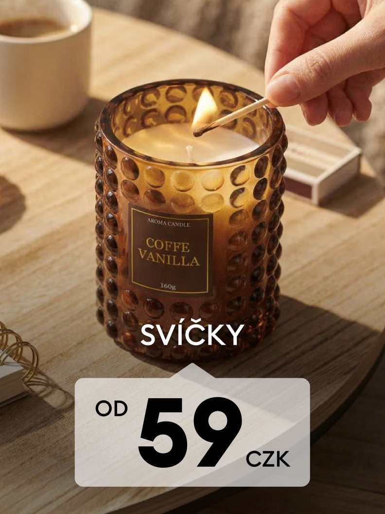 Nabídka vonných svíček za cenu od 59 CZK pro vytvoření útulné atmosféry doma