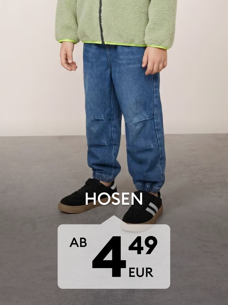 Kinderhosen im Freizeitstil ab 4,49 EUR erhältlich