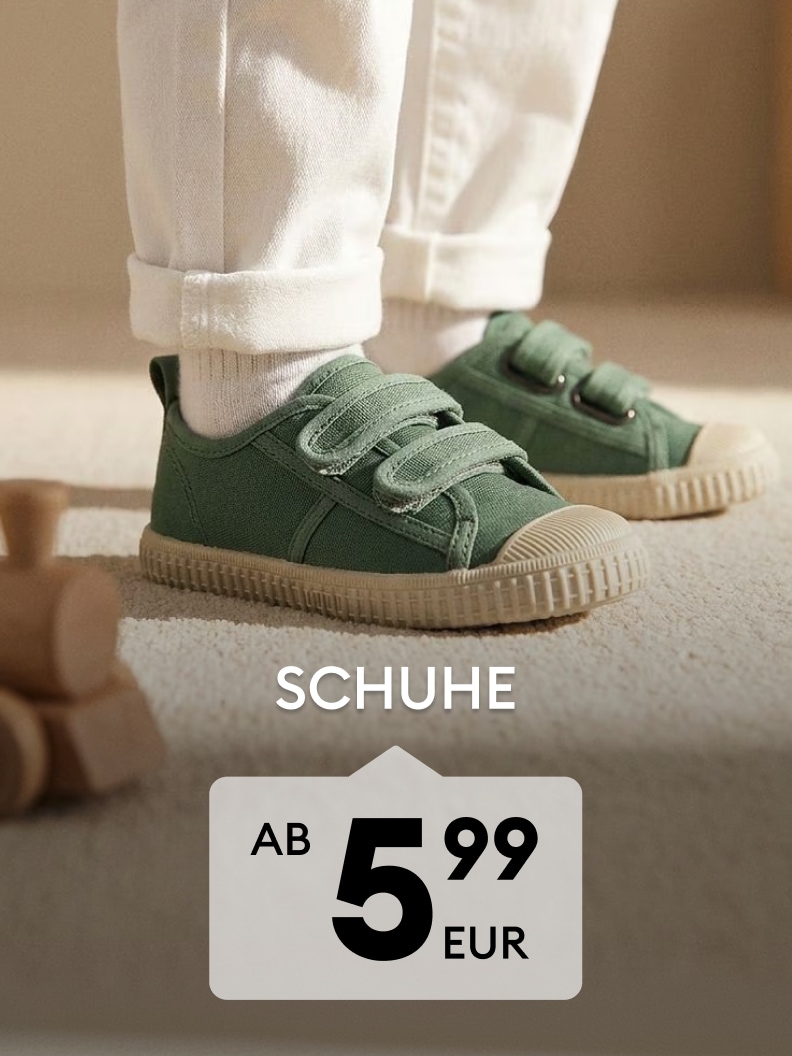 Kinder-Sneaker mit Klettverschluss für den Alltag, erhältlich ab 5,99 EUR
