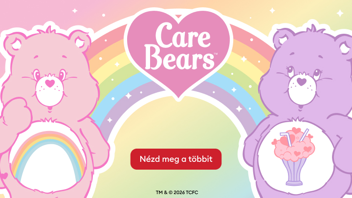 Care Bears kollekciót népszerűsítő promóció, amely a felhasználót további Care Bears termékek felfedezésére ösztönzi.