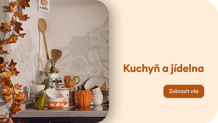 Inspirace pro vybavení kuchyně a jídelny s podzimními doplňky a nádobím pro útulné stolování