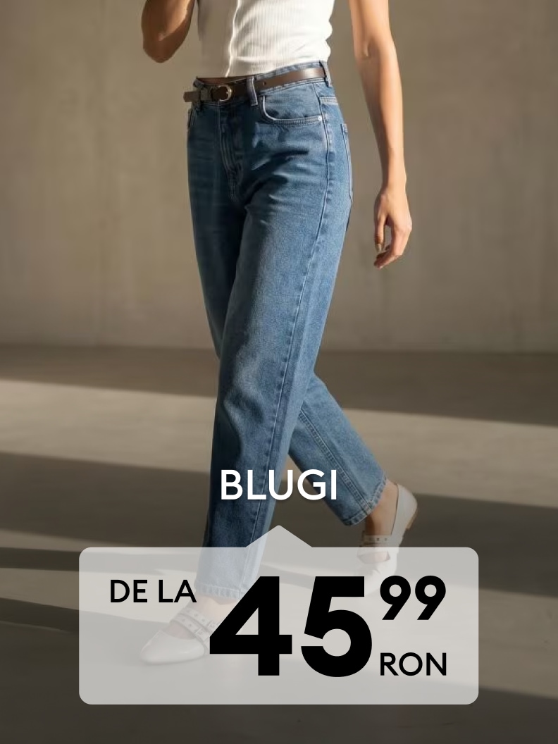 Promoție la blugi de damă disponibili de la 45,99 RON