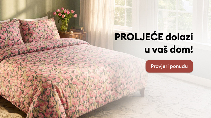 Proljeće je stiglo! Uljepšajte svoj dom posteljinom s cvjetnim uzorkom i unesite dašak svježine u svoju spavaću sobu. Kliknite na dugme "Provjeri ponudu" i pronađite savršene proizvode za proljetno osvježenje vašeg doma.