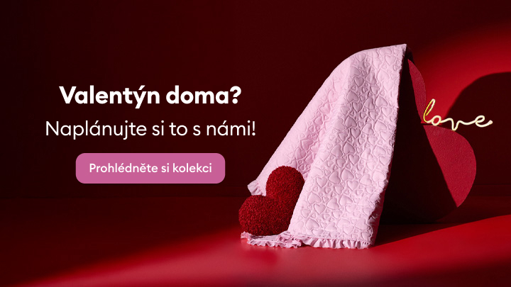 „Valentýn doma? Plánujte s námi! Objevte naše tipy a inspirace pro romantický den, aniž byste museli opustit svůj domov. Prohlédněte si kolekci a najděte perfektní doplňky pro oslavu lásky ve vašem stylu.“