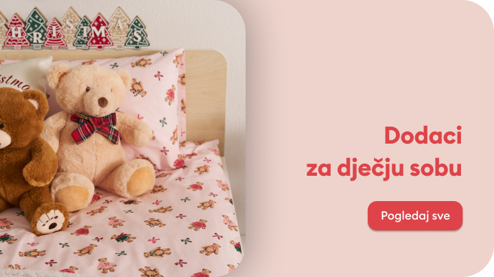 Dekorativni predmeti za kuhinju i trpezariju: keramička vaza sa suvim biljem, staklena posuda u obliku bundeve i mirisna sveća na stolu s jesenskim motivima. Desno se nalazi dugme sa tekstom 