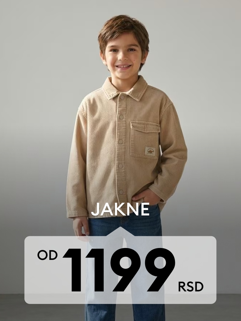 Dečija jakna za prelazni period po promotivnoj ceni od 1199 RSD