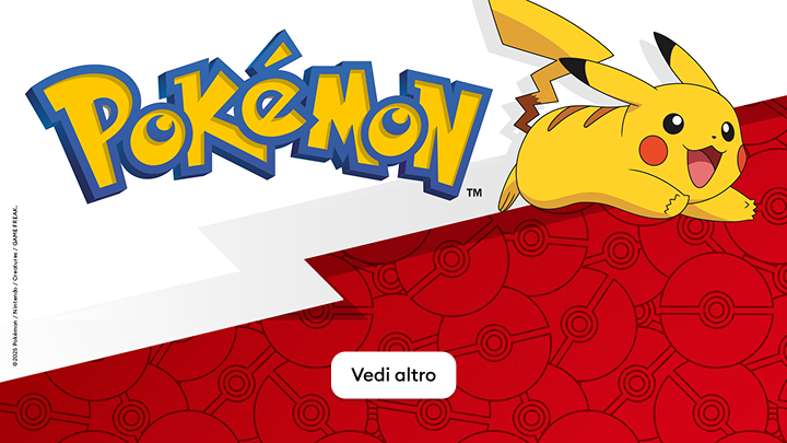 Immagine promozionale dei Pokémon. Pikachu è presente in primo piano, con sfondo decorato da Poké Ball rosse. Sopra, il logo ufficiale 