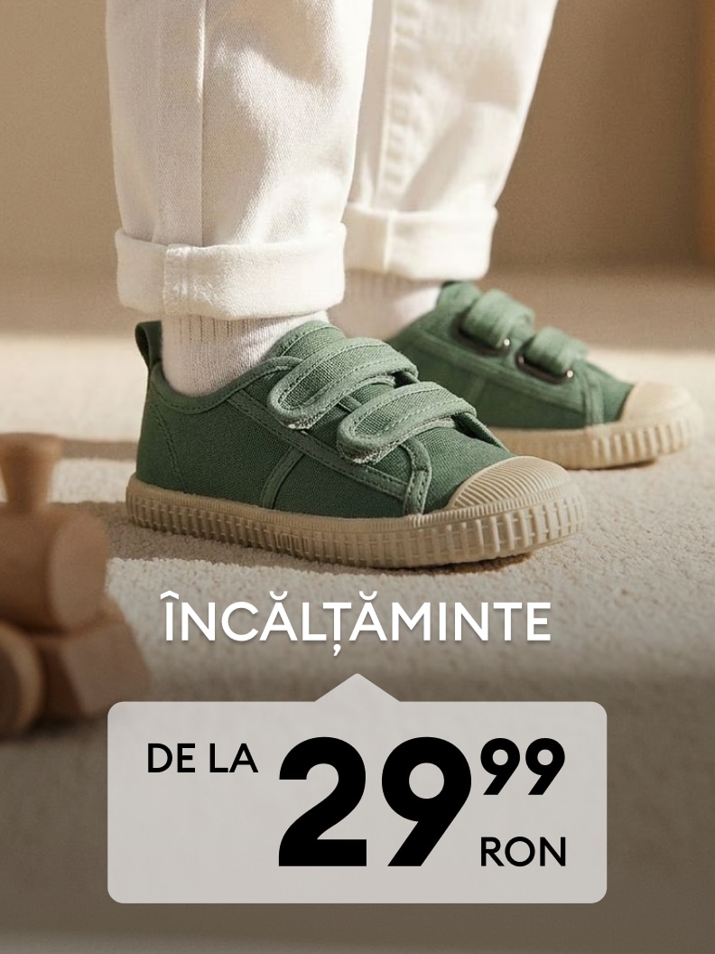 Promoție la încălțăminte pentru copii, disponibilă de la 29,99 RON