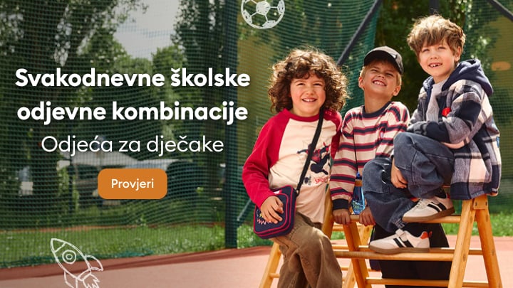 Dječaci u ležernoj školskoj odjeći za svakodnevne kombinacije i povratak u školu