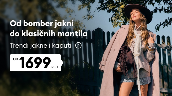 Promocija trendi jakni i kaputa za različite stilove i prilike uz istaknutu povoljnu cenu.