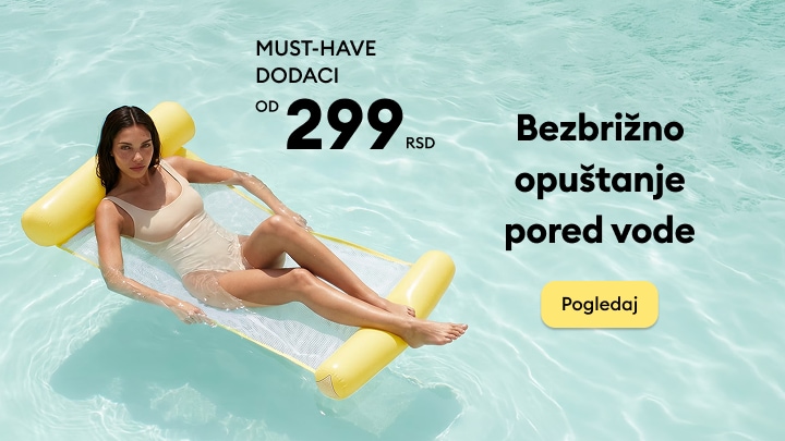 Dodaci za opuštanje pored vode po ceni od 299 RSD za letnji odmor i uživanje na bazenu ili plaži