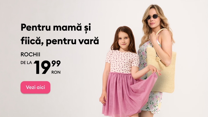 Promoție la rochii de vară pentru mamă și fiică, disponibile la preț redus pentru sezonul cald