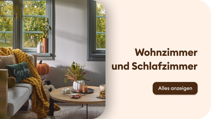 Inspiration für gemütliche Wohnzimmer- und Schlafzimmergestaltung mit saisonaler Dekoration und Wohnaccessoires