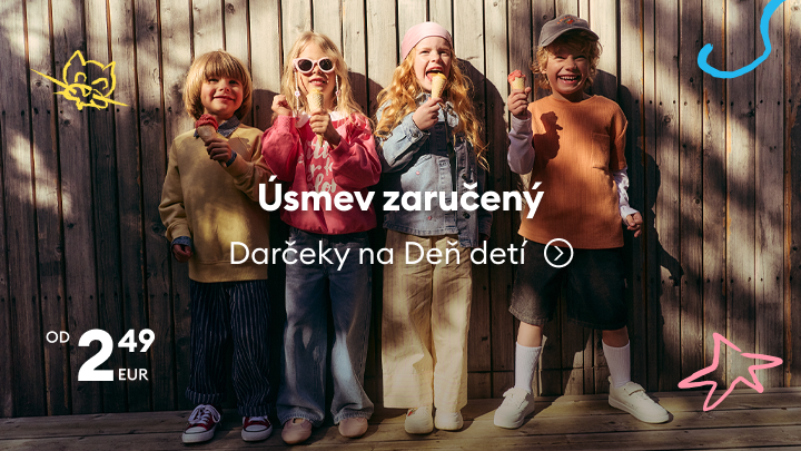Propagácia darčekov na Deň detí, ktoré prinášajú radosť deťom, s dôrazom na dostupné ceny od nízkej sumy.