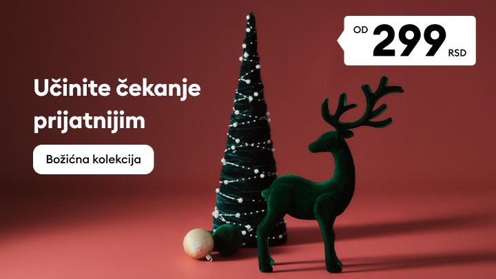 Promocija božićne kolekcije sa prazničnim ukrasima i dekoracijom po ceni od 299 RSD