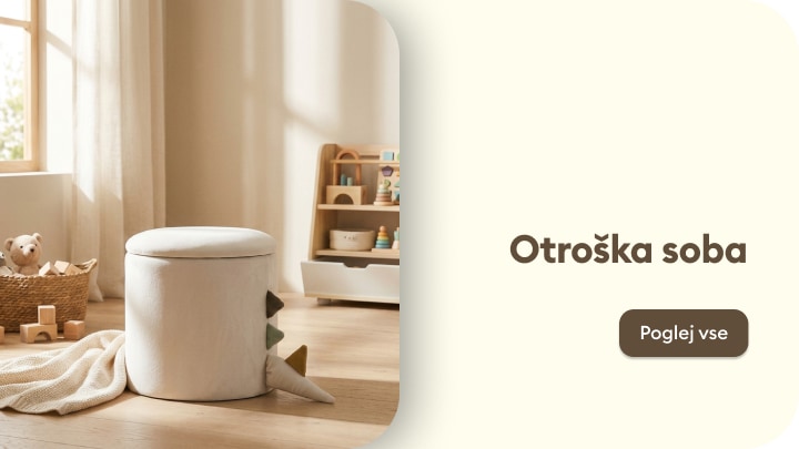 Navdih za opremo otroške sobe z dodatki in pohištvom za prijeten in urejen prostor za igro ter počitek otrok
