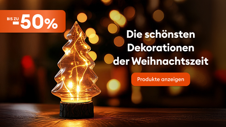 Bis zu 50 % Rabatt auf Weihnachtsdekorationen. Entdecken Sie die schönsten Produkte für die Weihnachtszeit und gestalten Sie Ihr Zuhause festlich und gemütlich. Jetzt Produkte anzeigen und die perfekte Dekoration für Ihr Weihnachtsfest finden.