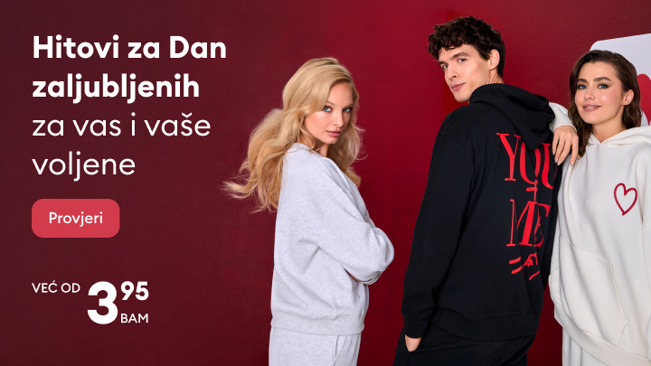 Hitovi povodom Dana zaljubljenih po pristupačnim cijenama. Ponuda uključuje raznovrsne proizvode za vas i vaše voljene, uz cijene koje počinju od 3,95 BAM. Saznajte više i provjerite dostupne opcije.