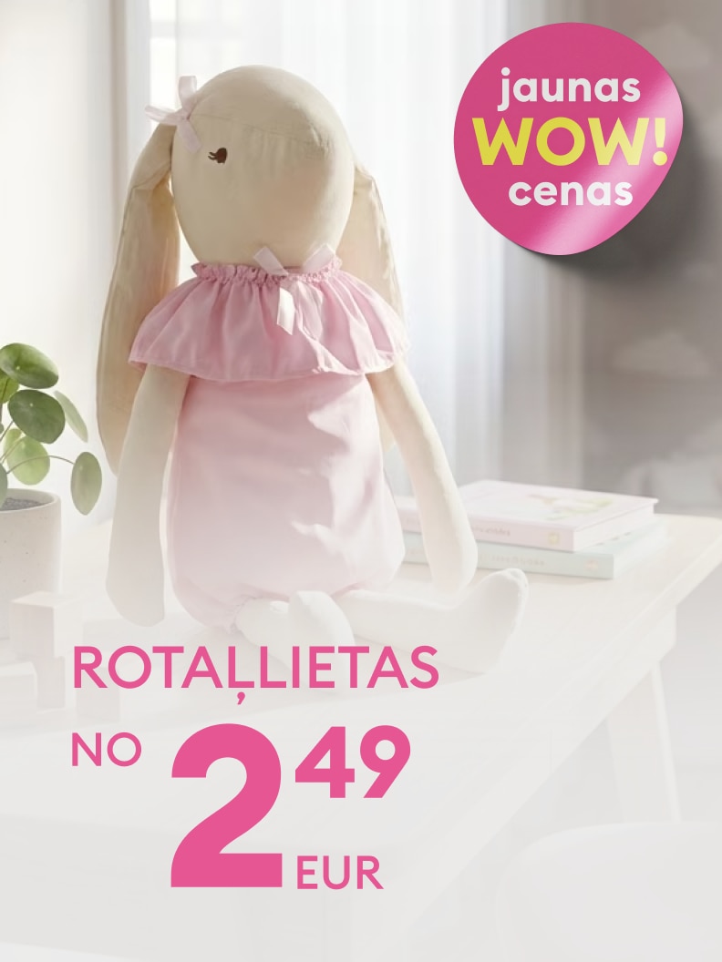 Bērnu mīkstās rotaļlietas piedāvājums ar izdevīgu cenu, paredzēts kā dāvana vai bērnistabas papildinājums.