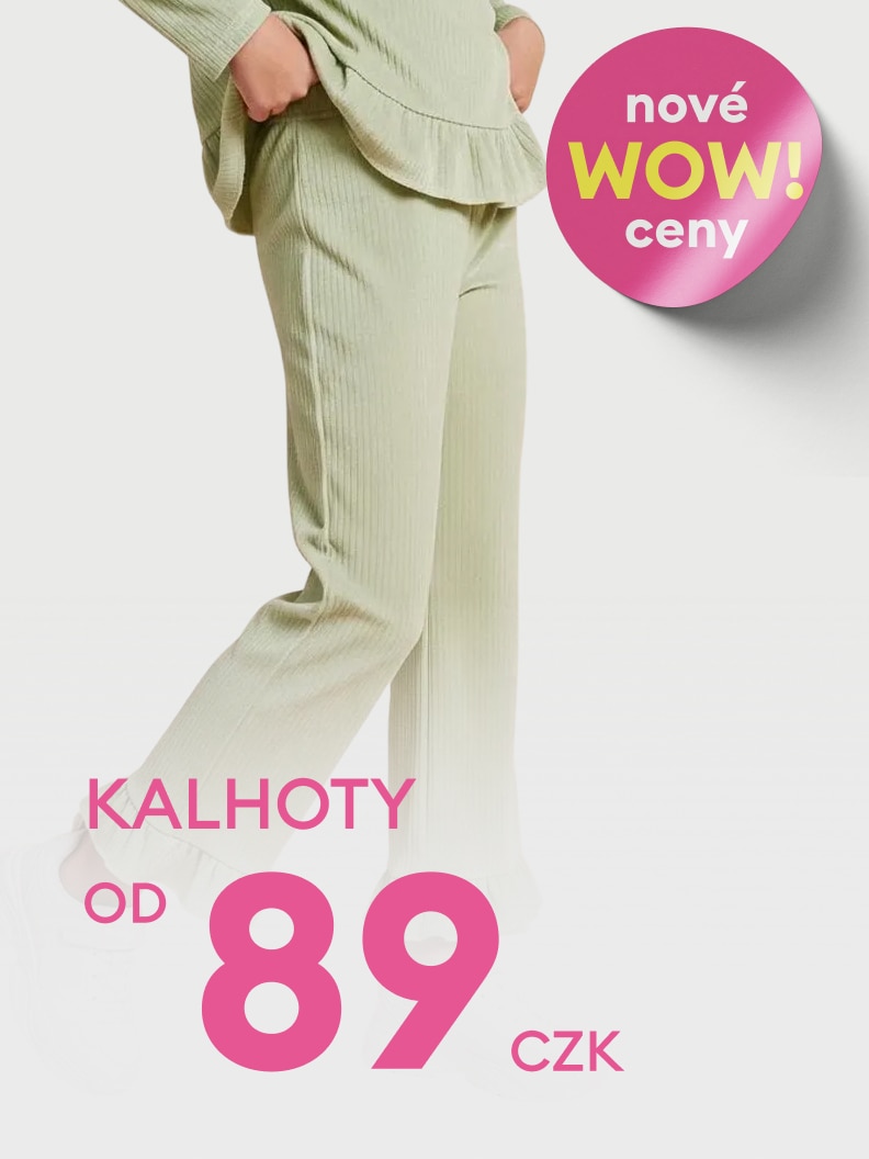 „Dámské kalhoty za výhodnou cenu, dostupné již od 89 Kč. Nové WOW ceny pro stylové oblečení. Nabídka představuje pohodlné a módní kalhoty vhodné pro každodenní nošení.”