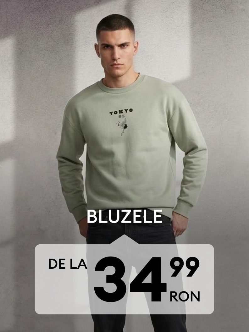 Promoție la bluze pentru bărbați, disponibile de la 34,99 RON