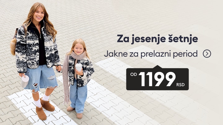 Ponuda jakni za prelazni period za žene i decu, pogodnih za jesenje šetnje po hladnijem vremenu