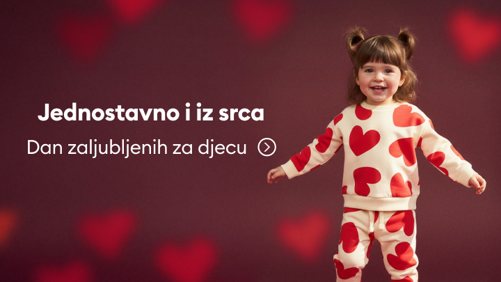 Jednostavno i iz srca – Dan zaljubljenih za djecu. Promocija proizvoda za djecu inspirisanih Danom zaljubljenih.