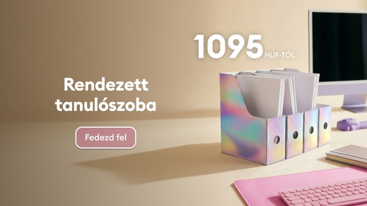 Tanulószobai rendszerezők és irodai kiegészítők kedvező áron a rendezett munkakörnyezethez