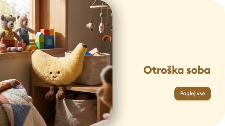 Navdih za opremo otroške sobe z igračami, dekoracijo in shranjevalnimi rešitvami za prijeten otroški prostor