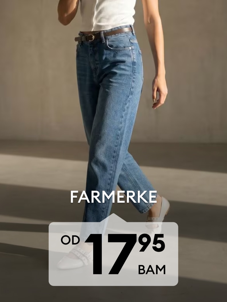 Ženske farmerke ravnog kroja za svakodnevne kombinacije po promotivnoj cijeni od 17,95 BAM