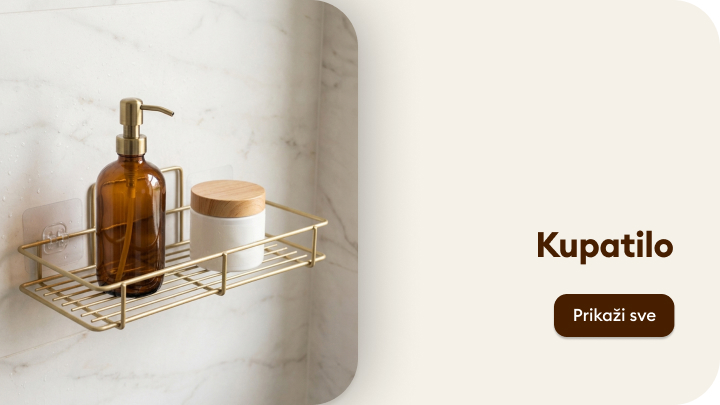 Ilustracija kategorije kupatilo sa kupatilskim dodacima za svakodnevnu higijenu i uredno odlaganje.