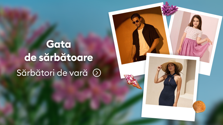 Promovează colecții de ținute pentru sărbători de vară, oferind inspirație de stil pentru ocazii festive și vacanțe.