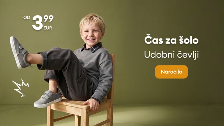 Otroški udobni čevlji za šolo po ugodni ceni.