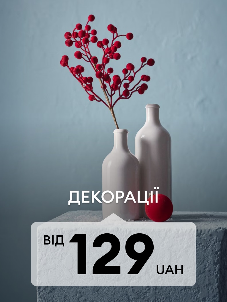 Акційна пропозиція на декоративні товари для дому за ціною від 129 гривень