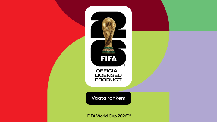 Reklaam kutsub tutvuma FIFA World Cup 2026 ametlikult litsentseeritud toodetega.