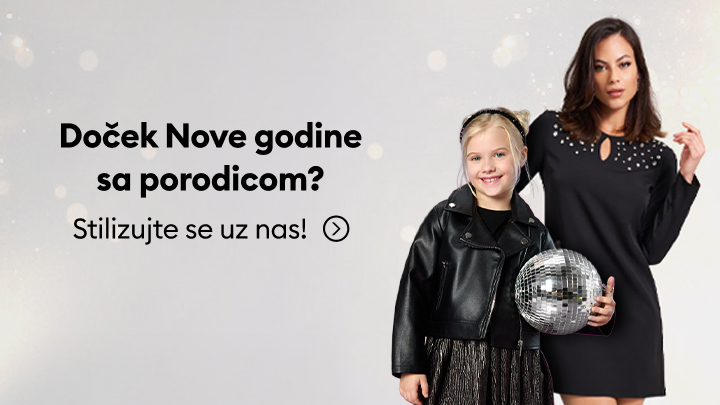 Doček Nove godine sa porodicom? Inspiracija za stilizovanje dostupna je uz našu kolekciju. Pronađite idealne kombinacije za svečanu atmosferu i provedite nezaboravan praznik u krugu najbližih. Kliknite na link i stilizujte se uz nas!