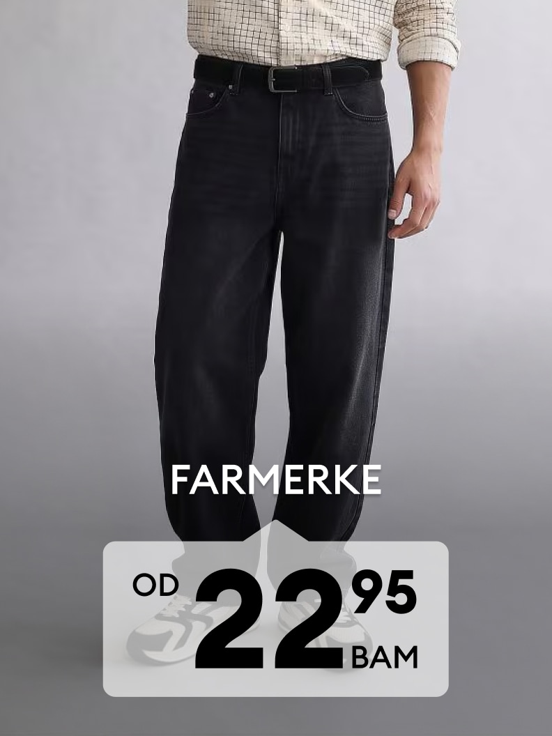 Muške farmerke širokog kroja dostupne po cijeni od 22,95 BAM.