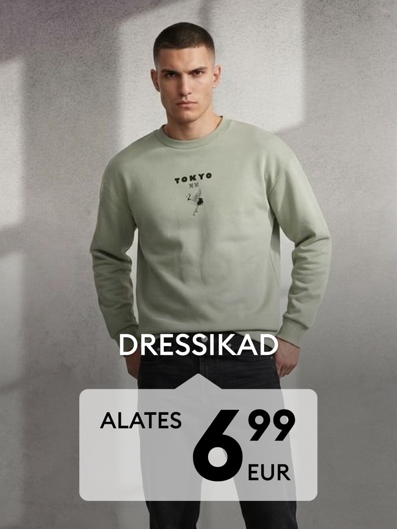 Meeste dressipluusi reklaam soodushinnaga 6,99 eurot