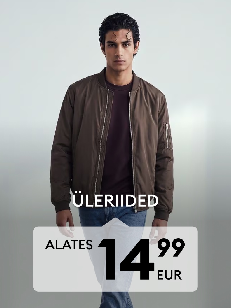 Meeste ülerõivaste reklaam soodsate hindadega alates 14,99 eurost.