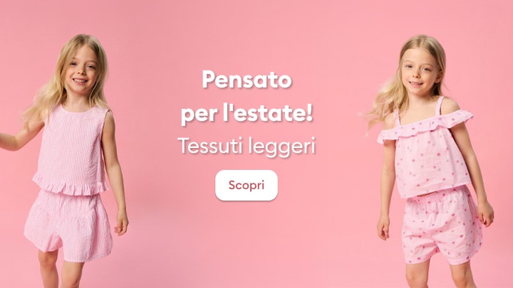 Abbigliamento estivo per bambine con tessuti leggeri e outfit comodi per le giornate calde