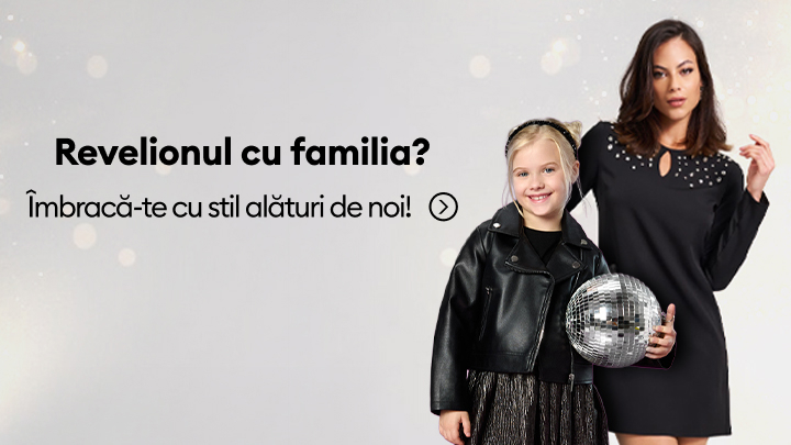 Revelionul este momentul perfect petrecut alături de familie. Descoperă ținute elegante și moderne, ideale pentru a străluci în această ocazie specială. Îmbracă-te cu stil și bucură-te de sărbătoare împreună cu cei dragi!