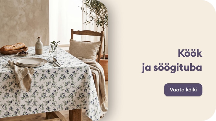 Köögi ja söögitoa tekstiilid ning lauakatmise aksessuaarid hubase söögiala sisustamiseks