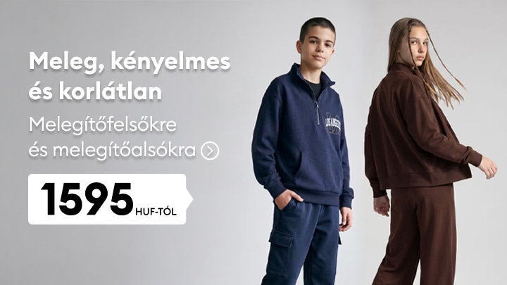 Kényelmes gyerek melegítőfelsők és melegítőalsók mindennapi viselethez kedvező áron