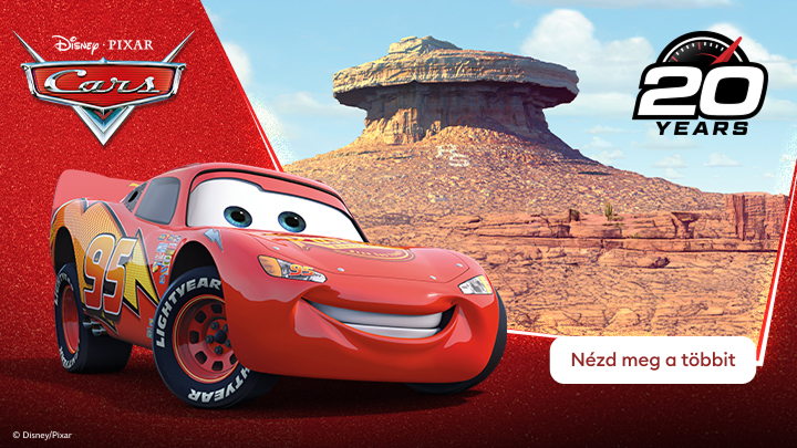 A Disney Pixar Cars 20 éves évfordulóját népszerűsítő promóció Lightning McQueen főszereplésével, amely a Cars univerzumhoz kapcsolódó kínálat felfedezésére ösztönöz.