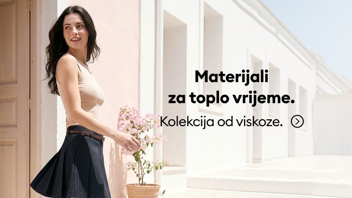 Ženska ljetna odjevna kombinacija od viskoze za toplo vrijeme.