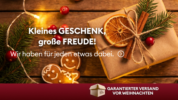 Kleines Geschenk, große Freude! Entdecken Sie Geschenkideen für jeden. Garantierte Lieferung bis Weihnachten. Ideal für Ihre Liebsten, ob kleine Überraschungen oder besondere Aufmerksamkeiten – es ist für alle etwas dabei.