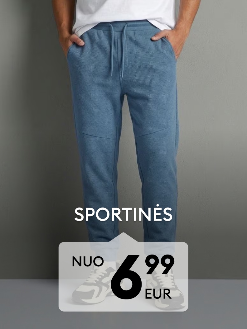 Vyriškos sportinės kelnės kasdieniam laisvalaikiui ir aktyviam judėjimui nuo 6,99 EUR