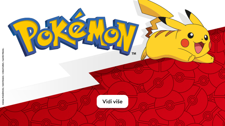 Peppa Praščić sa svojom porodicom uživa u prirodi i veselo provodi dan. Na drugoj strani su šareni poniji iz serije Moj Mali Poni, koji lete i igraju se u cvetnom polju. Tekst „Vidi više” poziva na otkrivanje dodatnih informacija o oba crtanog junaka.