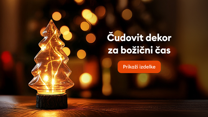 Čudovit okras v obliki svetleče novoletne smrekice, ki prinaša praznično vzdušje. Popolno za dekoracijo vašega doma v božičnem času. Povezava omogoča ogled izdelka.