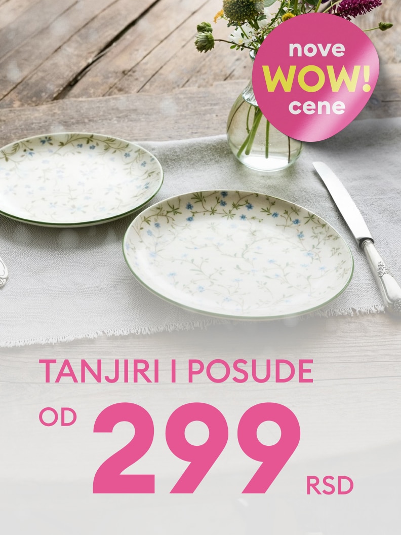 Promocja na talerze i miski - ceny już od 9,99 zł. Produkt przedstawiony z delikatnym roślinnym motywem na jasnym tle. Idealne do codziennego użytku oraz na specjalne okazje. Sprawdź nową ofertę WOW cen! Piękny design i atrakcyjna cena.